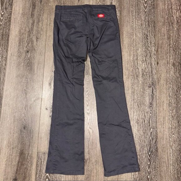 Dickies Girls Size 9 Gray Boot Cut Pants 30X32 Skater Work Chino - Picture 3 of 4